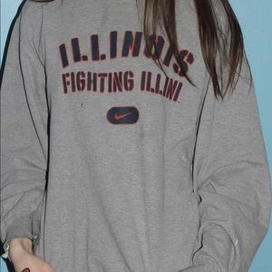 illinois college crew neck